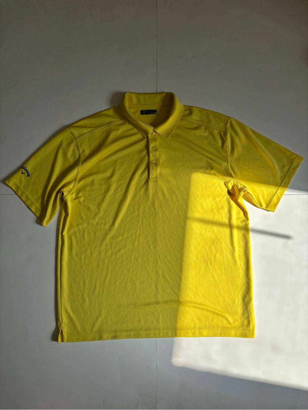 Callaway Bright Yellow Short-Sleeve Polo